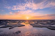 Zonsondergang bij de waddenzee van Thea.Photo thumbnail