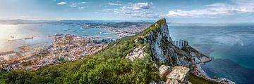 Gibraltar Skyline Panorama by Voss photography