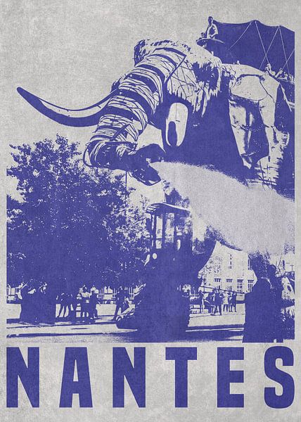 die Stadt Nantes von DEN Vector