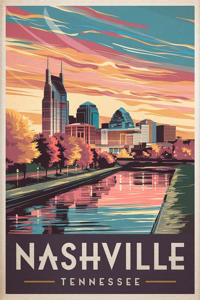 Nashville, Tennessee van Poster Art Shop