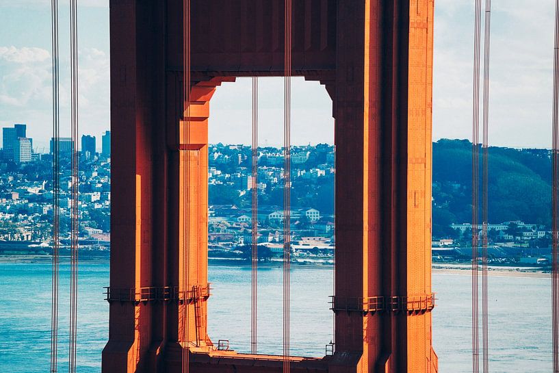 Golden Gate Bridge Up Close by Walljar