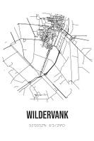 Wildervank (Groningen) | Landkaart | Zwart-wit