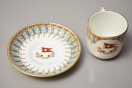 Sacoche et sous-verre avec le logo White Star Line sur Retrotimes