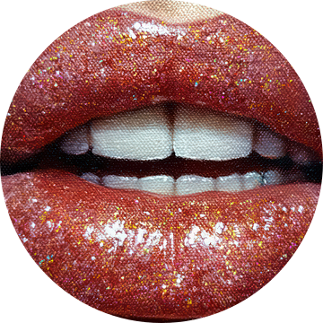 Sensuele lippen van Franka Poulain