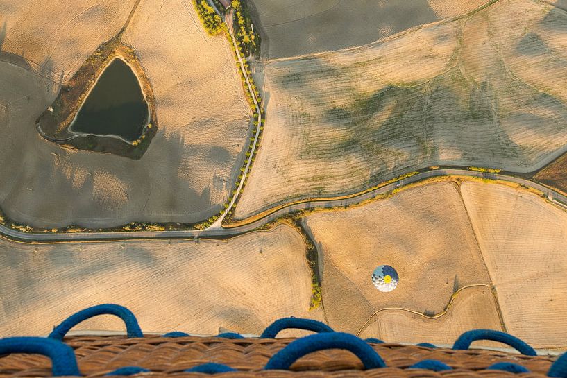 Toscane vanuit de luchtballon van Damien Franscoise