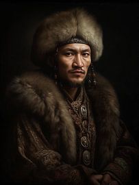 Porträt eines mongolischen Mannes von Danny van Eldik - Perfect Pixel Design