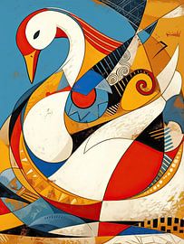 Schwanentauchen von ARTEO Gemälde