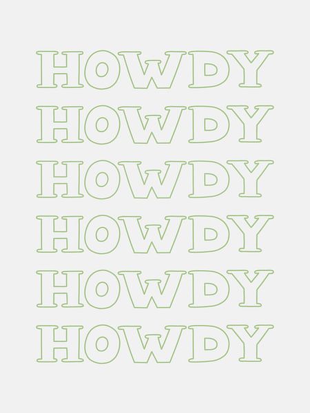 Salbei-Grüner Howdy von Jolly and Dash