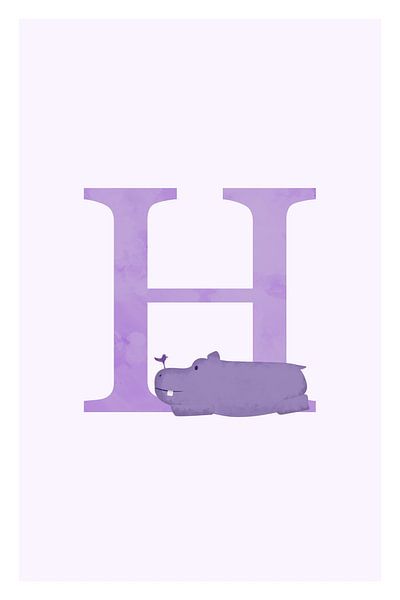 Alphabet H by Walljar