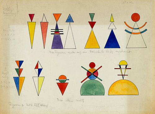 Figuren voor Paiting XVI. Kiev, Wassily Kandinsky