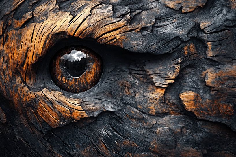 Oog van de Natuur Hout met Ziel van Eva Lee