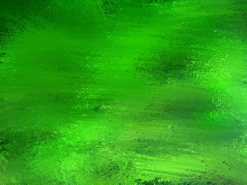 Abstract basse pointillism in green tones