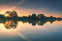 Lake view in the evening