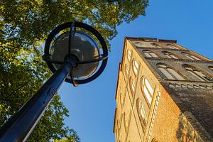 Blick auf die Marienkirche in Rostock