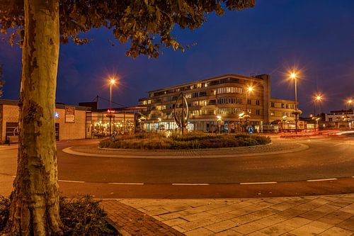 Photo du soir du centre de Vaals sur John Kreukniet