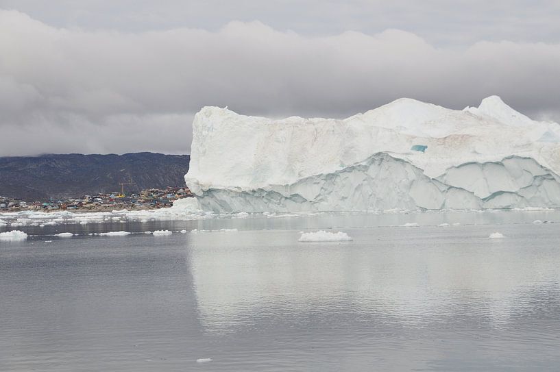 Icefjord in front of the village by Olij in Nature