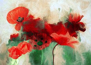 Poppy Abstract van Jacky