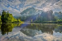 Moor vijver in de buurt van Oberstdorf