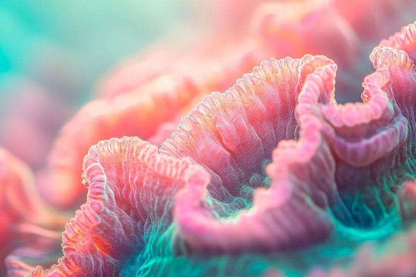 Bunte Korallenstruktur von Poster Art Shop