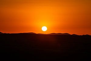 Coucher de soleil au Maroc (Maroc) sur Michel van Rossum