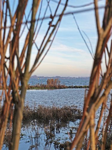 Uitzicht op het Haringvliet bij Stellendam