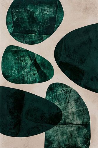 Formes structurées en vert