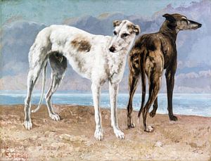 Windhunde des Grafen von Choiseul, Gustave Courbet, 1866