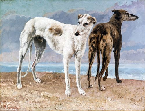 Lévriers du comte de Choiseul, Gustave Courbet, 1866