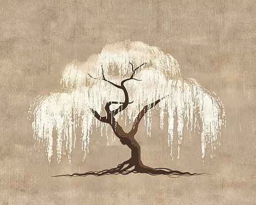 Weeping Willow Gemälde | Weeping Textur