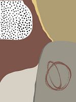 Organische vormen en patronen in rustieke kleuren