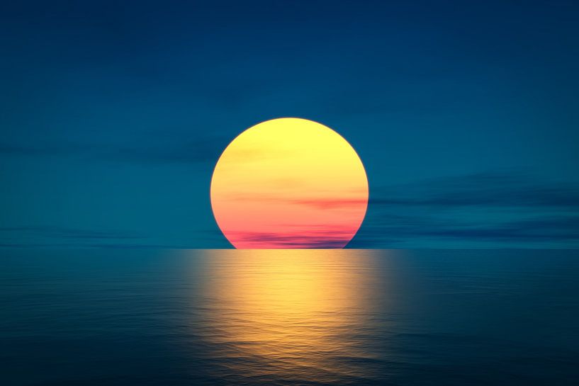 toller Sonnenuntergang über dem Meer von Markus Gann