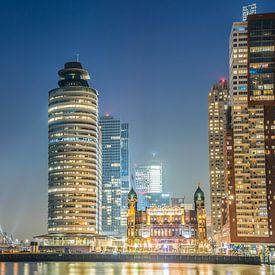 Skyline Rotterdam kop van zuid van Roy Vermelis