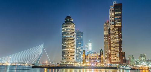 Skyline Rotterdam kop van zuid sur Roy Vermelis