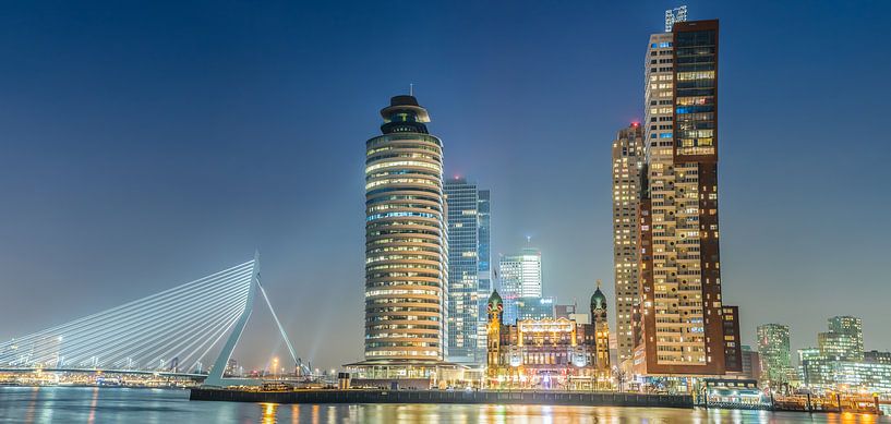 Skyline Rotterdam kop van zuid van Roy Vermelis