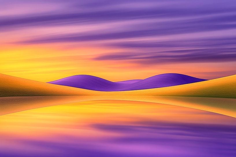 Coucher de soleil coloré par Poster Art Shop