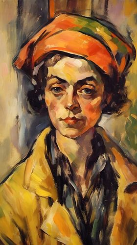 Woman in yellow coat