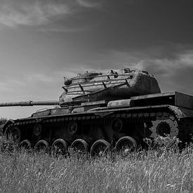 M47 Patton Armeepanzer schwarz weiß 8 von Martin Albers Photography