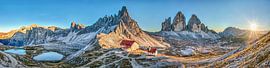 Dolomiten Bergpanorama bei den drei Zinnen