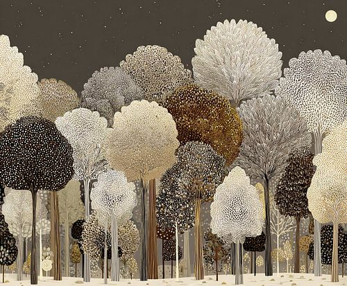 Bäume Landschaft | Mondscheinbäume