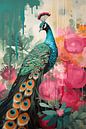Colourful peacock by NJ Midnight Studio thumbnail
