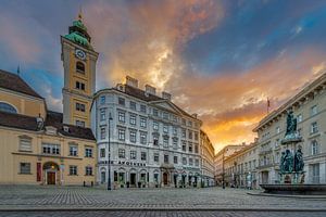 Wien - Freyung bei Sonnenaufgang