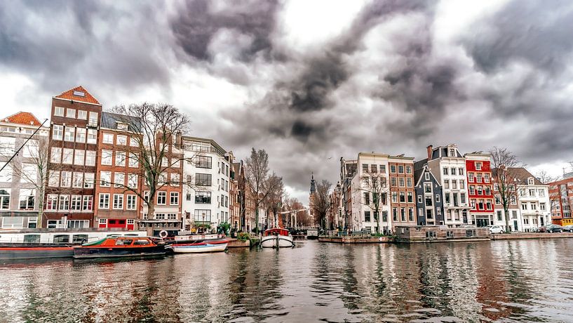 Dramatic Clouds over the Heart of Amsterdam by Mick de Jong