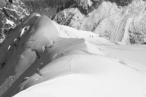 Wie Dünen auf dem Mont-Blanc