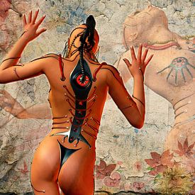 Schrei nach Freiheit einer transformierten Frau von AidasignArt