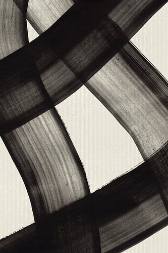 Abstracte zwarte strepen in beweging