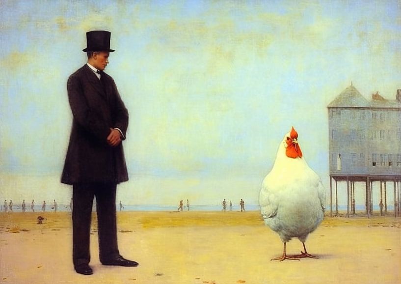Geen kip van ARTEO Schilderijen