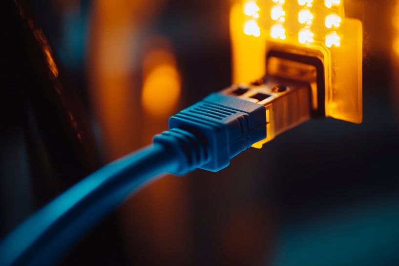 Network cable with connection light by Poster Art Shop