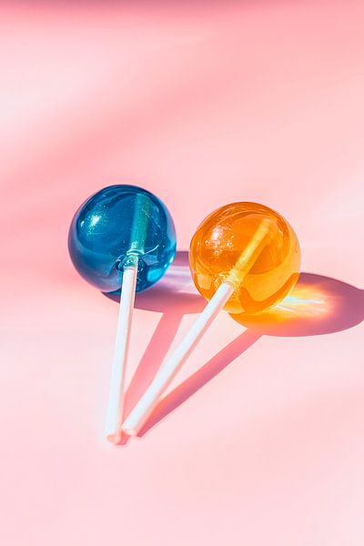 Colourful lollipops on a delicate background by Poster Art Shop
