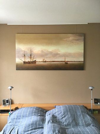 Gezicht op Hoorn, Abraham de Verwer