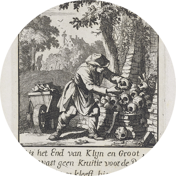 Jan Luyken, Doodgraver, 1694 van Atelier Liesjes